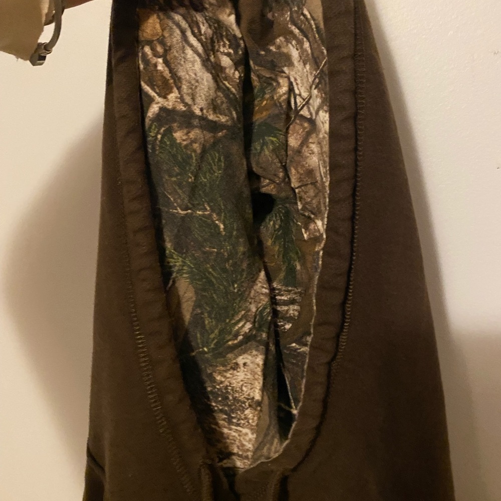 Brown and Camo Deer Logo Hoodie